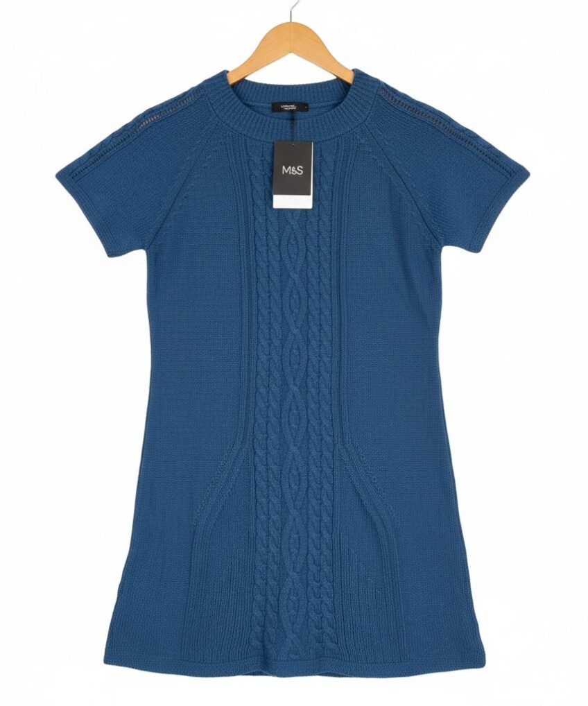 M&S Wool Blue Winter Jumper