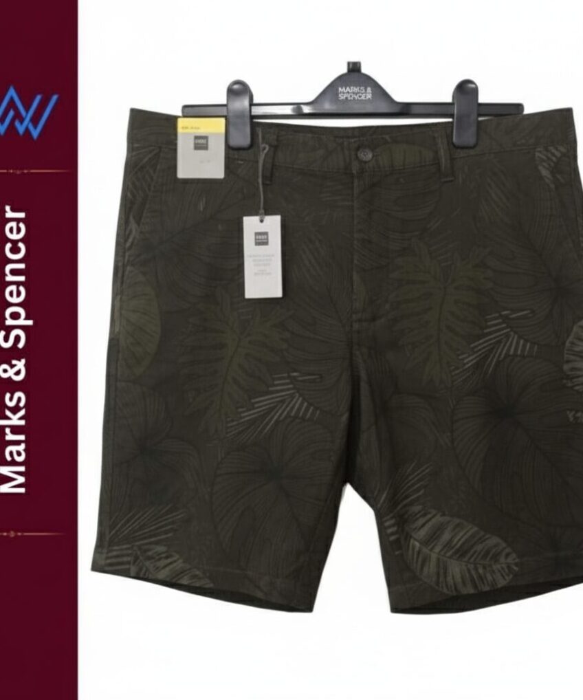 M&S Responsibly Sourced Cotton Shorts with stretch