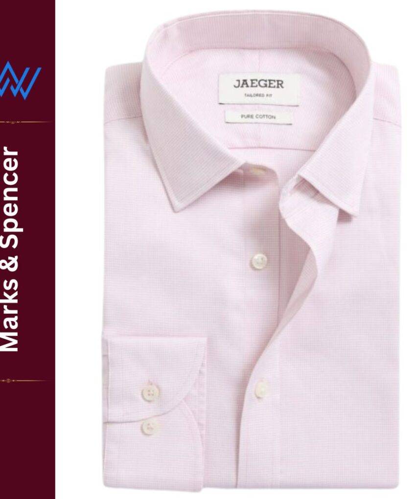 JAEGER Tailor Fit Pure Cotton Formal Shirt